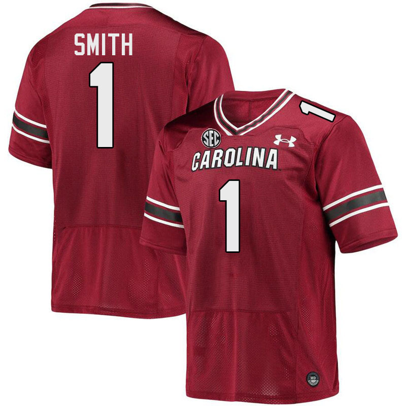 Men #1 DQ Smith South Carolina Gamecocks 2023 College Football Jerseys Stitched-Garnet